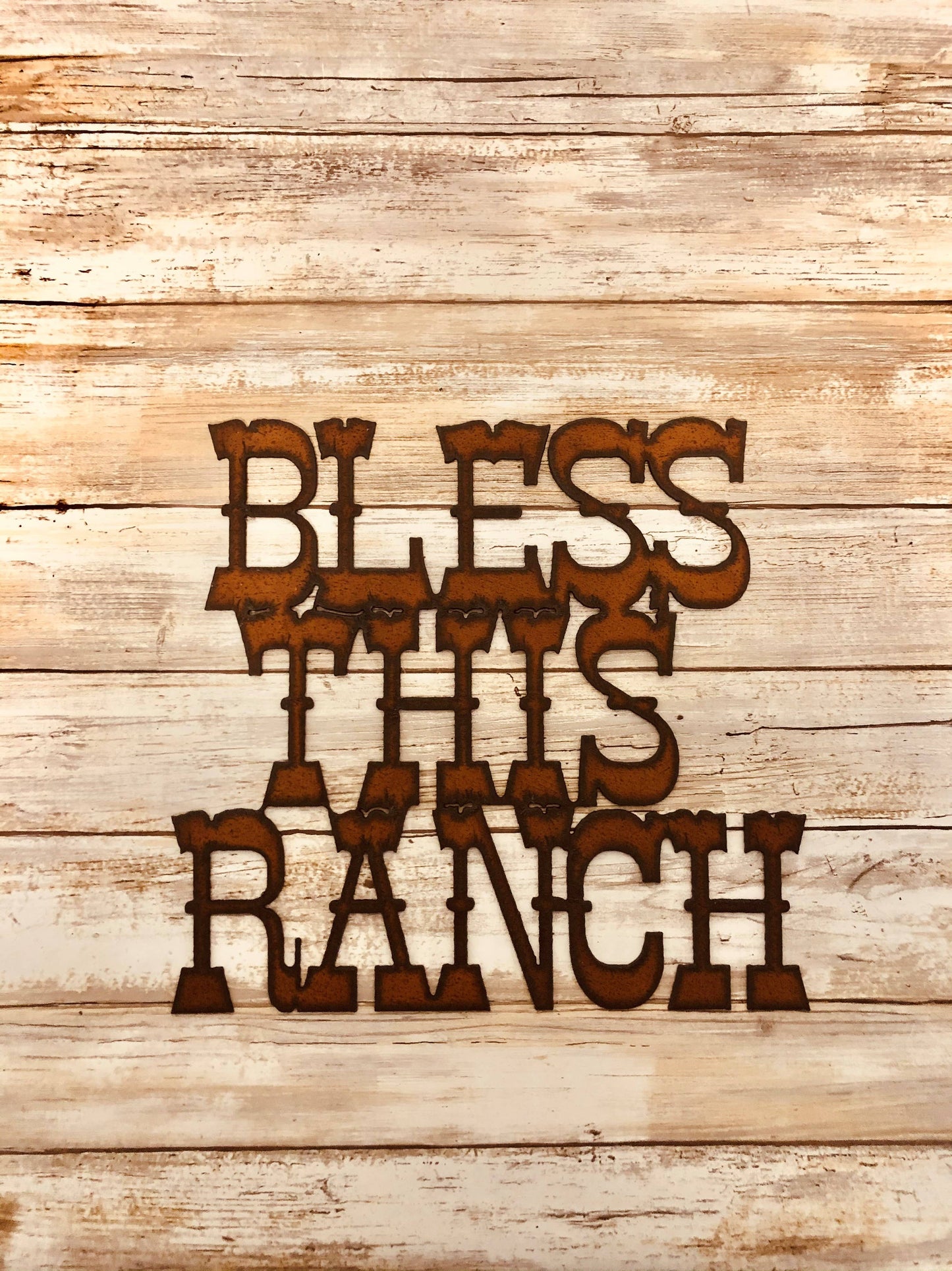 Bless This Ranch Western Farm Sign