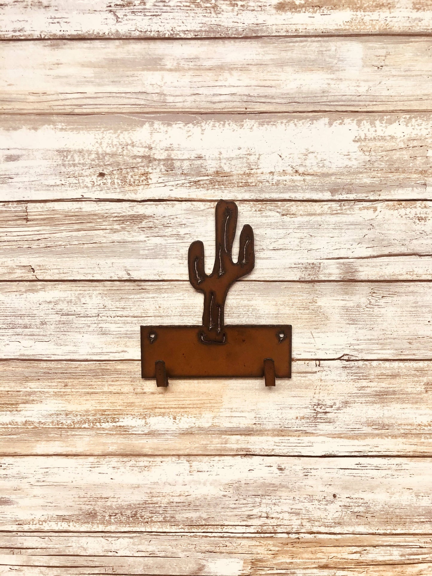 Saguaro Cactus Southwestern  Double Key Hook