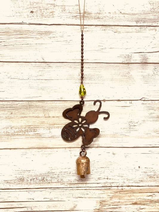 Bee Garden Friend Bell Rustic Garden Home Decor