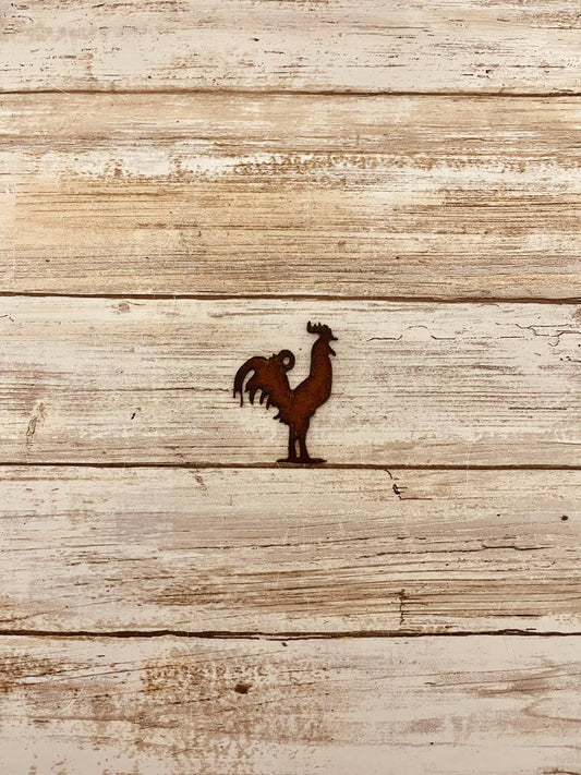 Rooster Charm Farmhouse Pendant Rustic metal DIY Charm