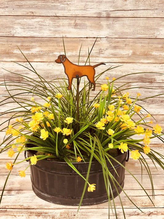 Labrador Retriever Dog Garden Plant Stake