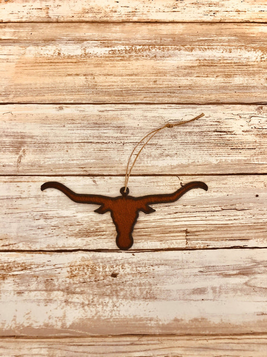 Steer Head Longhorn Western Ornament