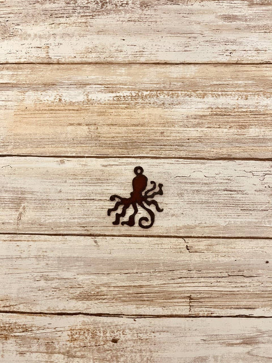 Octopus Charm Sea Life Rustic Made In The USA DIY