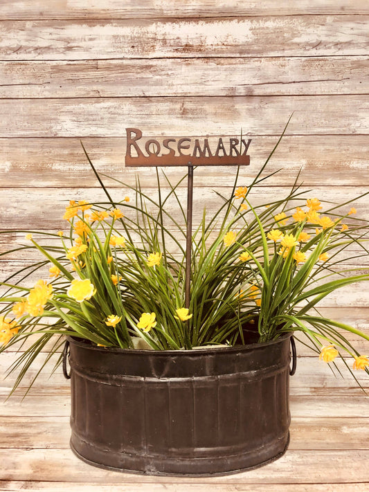 Rosemary Garden Herb Marker Plant Stake