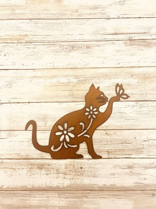 Cat Garden Friend Pet Wall Image Sign