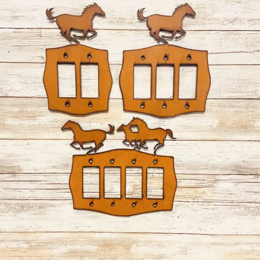 Rocker Switch Plate "Horse" Western