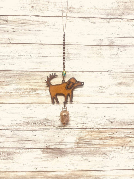 Scruffy Dog Bell Dog Pet Lover Garden Chime