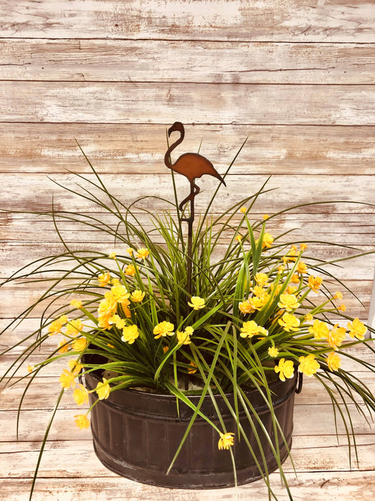 Flamingo Nautical Garden  Plant Stake