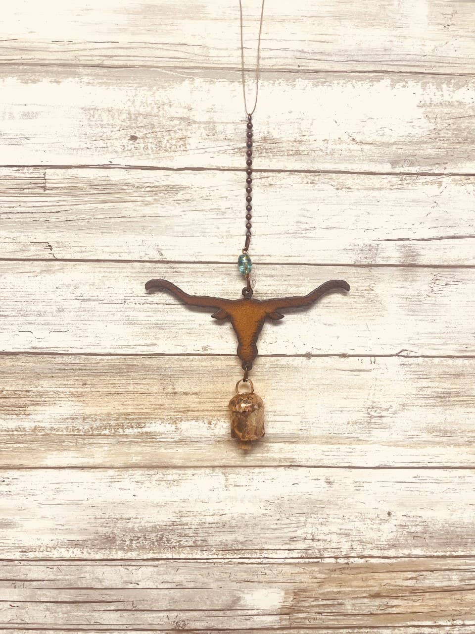 Steer Head Longhorn Texas Gift Western Bell Garden Chime