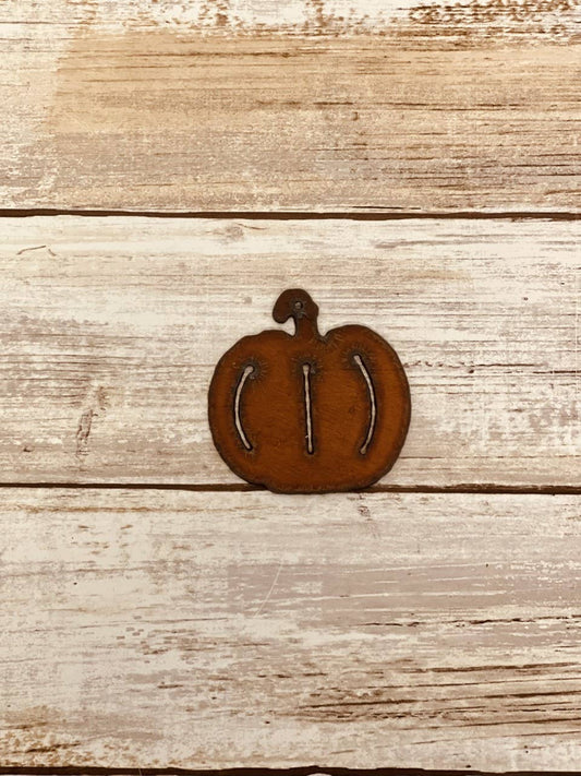 Pumpkin Charm Rustic Metal DIY Pendant Gift Tie On