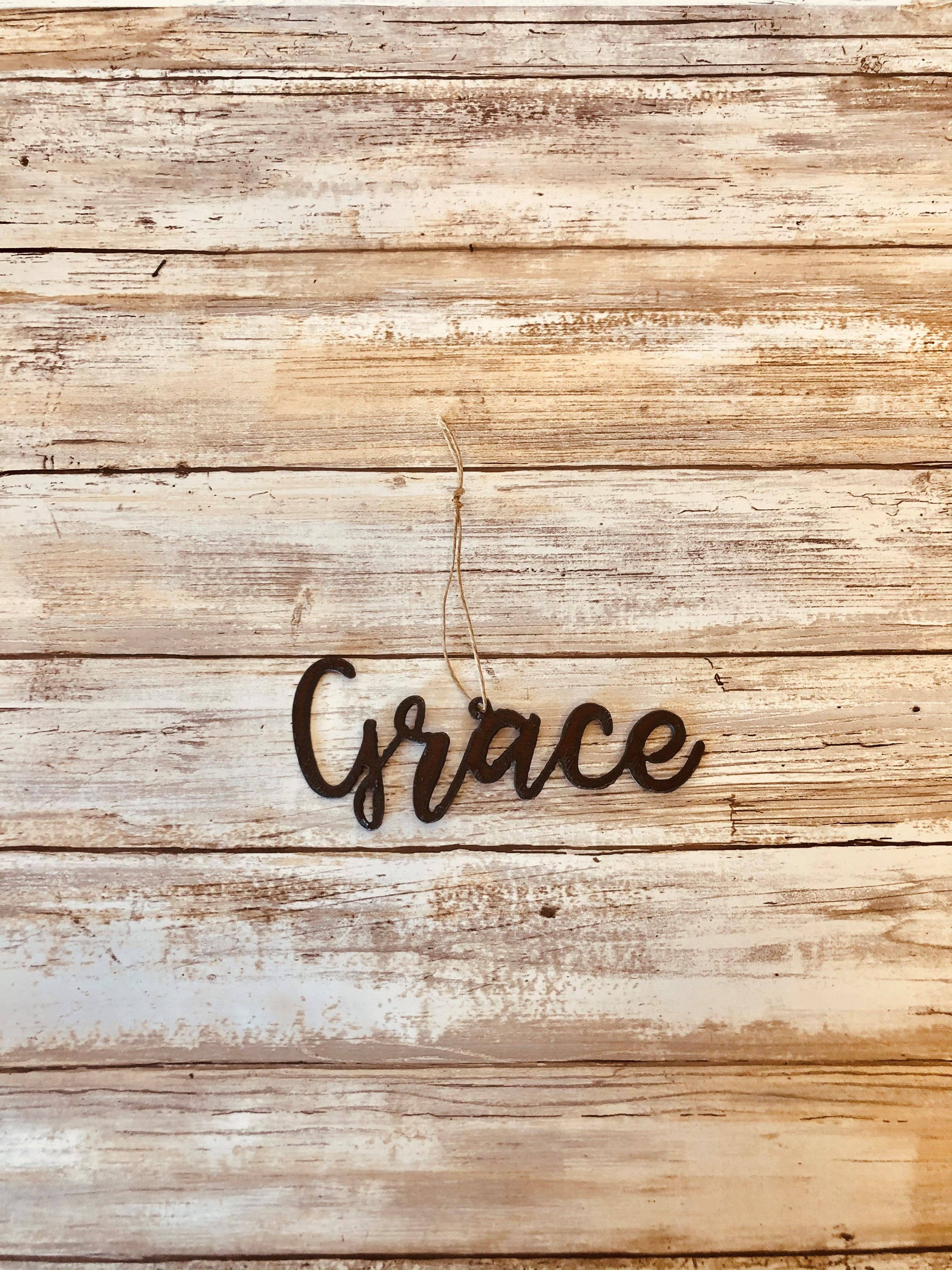 Grace Is Cursive The Word Grace In Cursive Grace Layered Word|D 373438