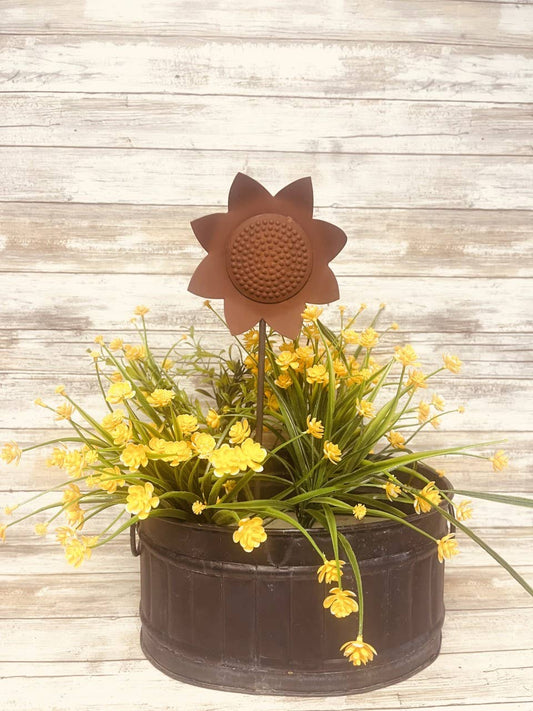 Flower Lilly Rustic Garden Plant Stake Mother's Day Gift