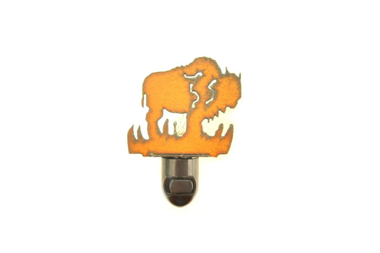 Buffalo Lodge Image Rustic Night Light