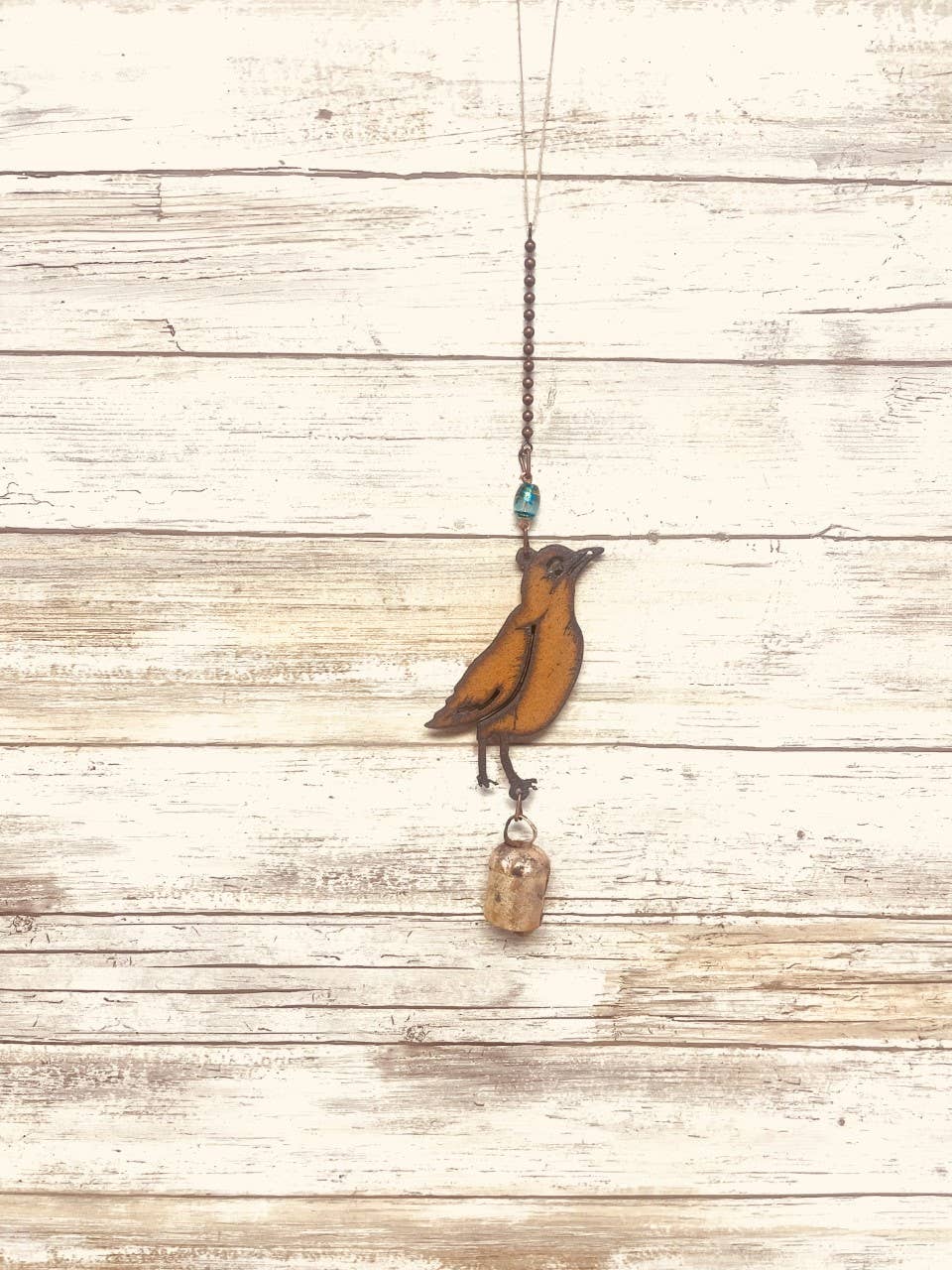 Robin Single Bell Bird Mobile Garden Chime