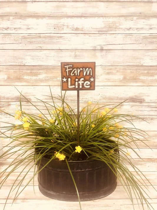 Farm Life plant Stake Plaque