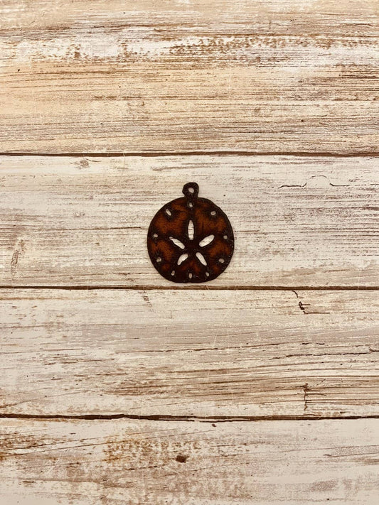 Sand Dollar Charm Seal Life Rustic Metal Pendant DIY