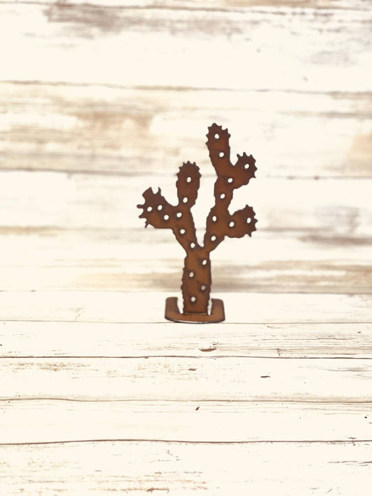 Prickly Pear Origami Figurine Rustic Home Decor Arizona