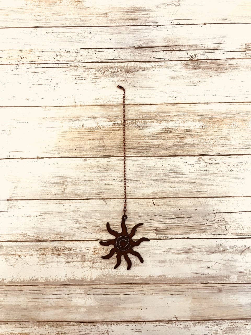 Sun Fan Pull Rustic Metal Southwest Home Decor.