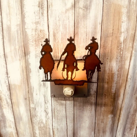 Outlaws Cowboy Western Image Rustic Night Light
