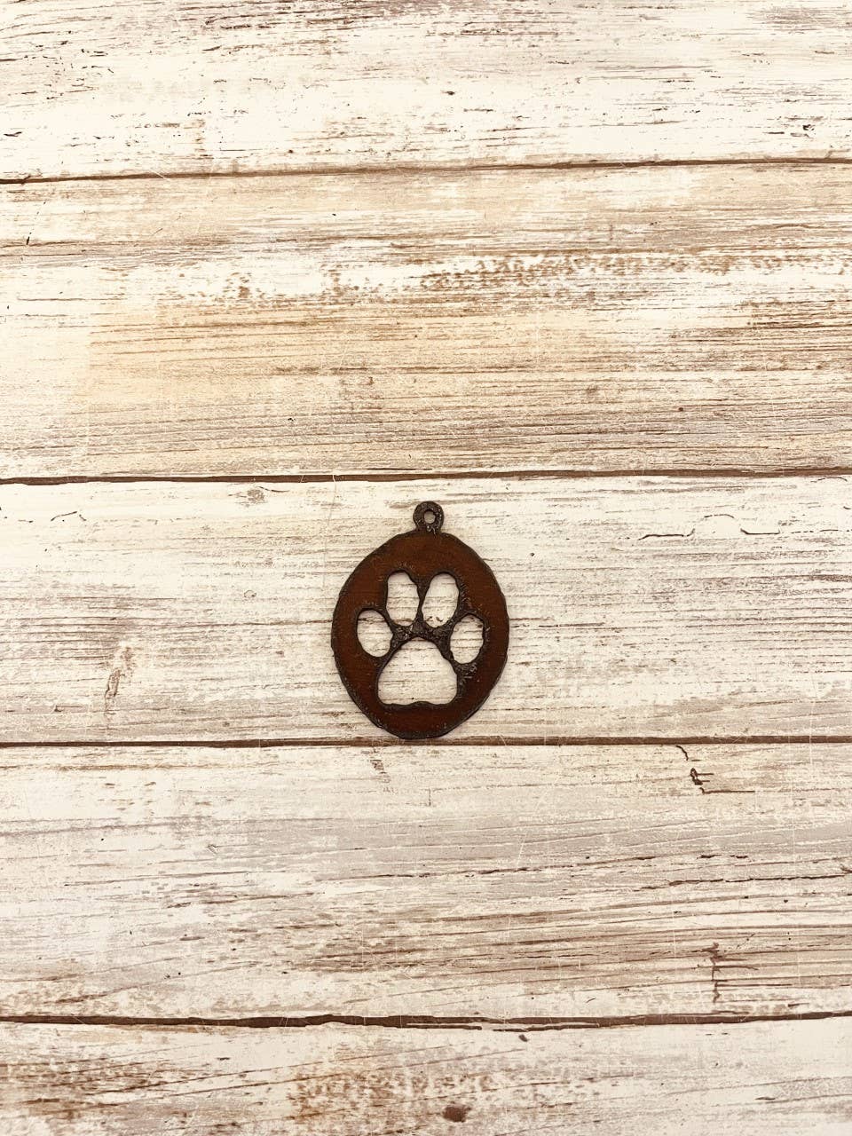 Oval PAW Charm Pet Pendant