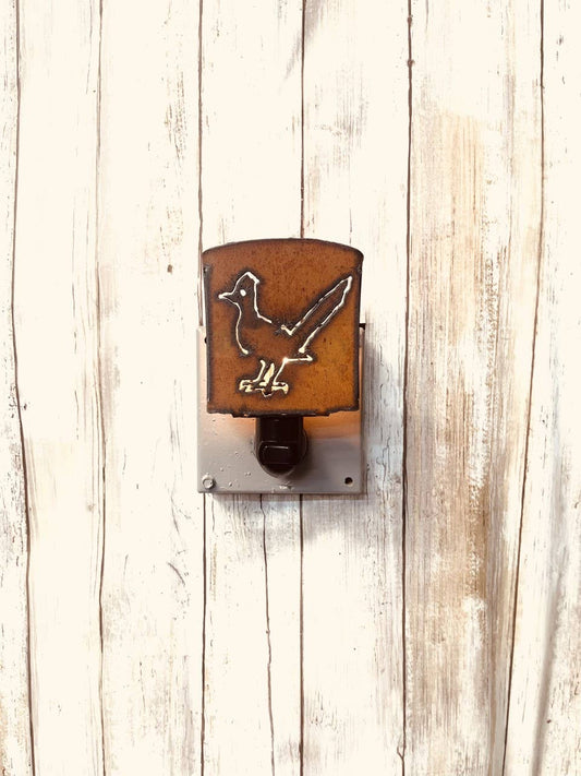 Roadrunner Classic Night Light Rustic Southwestern Home Deco