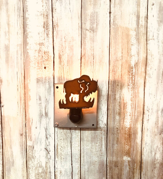 Buffalo Image Lodge Night Light