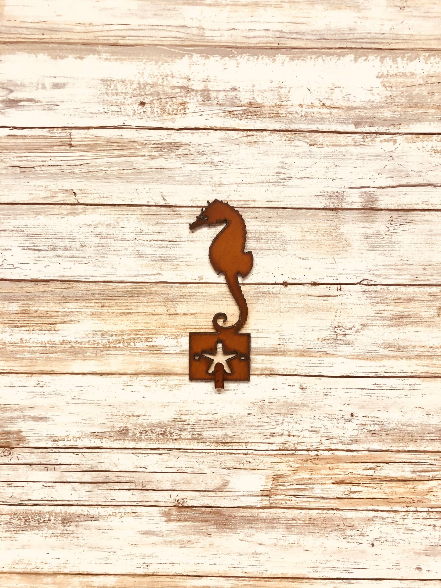 Sea Horse Nautical Single Key Hook