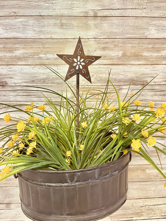 Star GARDEN FRIEND Western Garden Decor Plant Stake