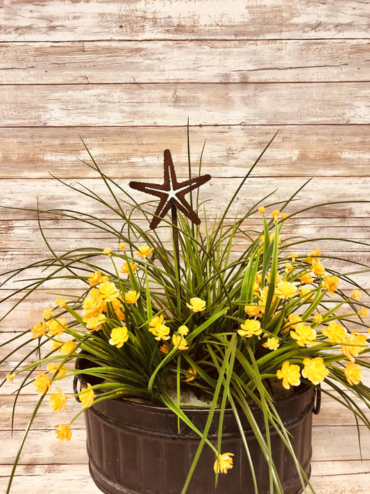 Starfish Garden Nautical Plant Stake