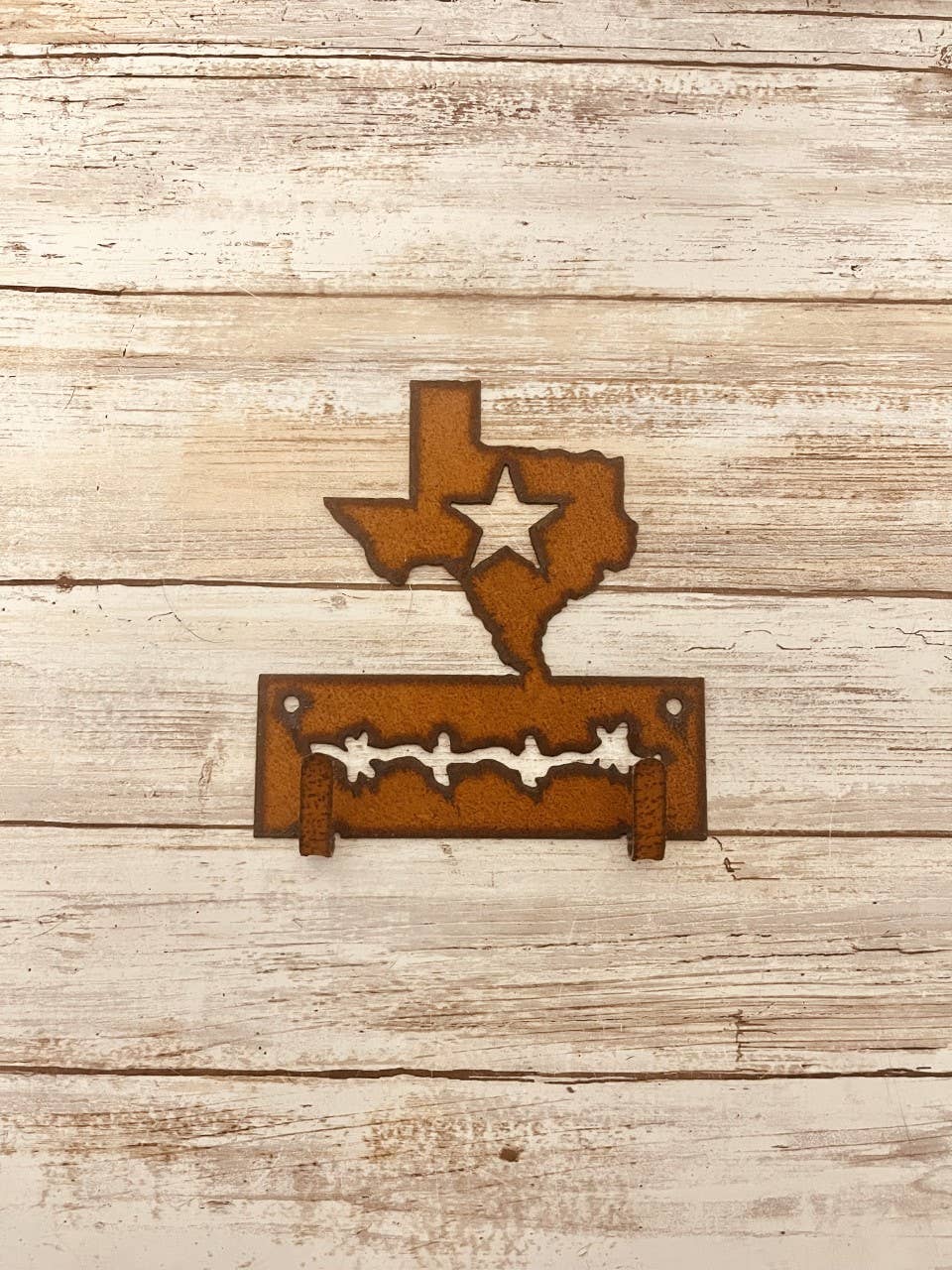 State of Texas with Star double Key Hook