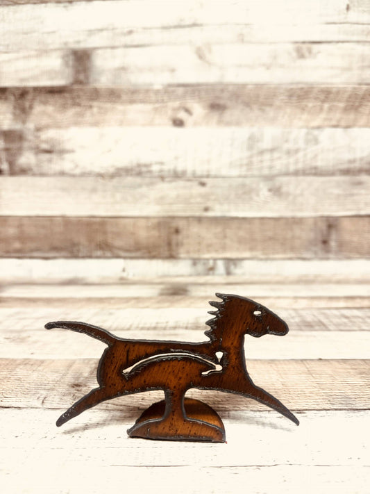 Spirit Horse DOODAD Rustic Metal Native Tabletop figurine