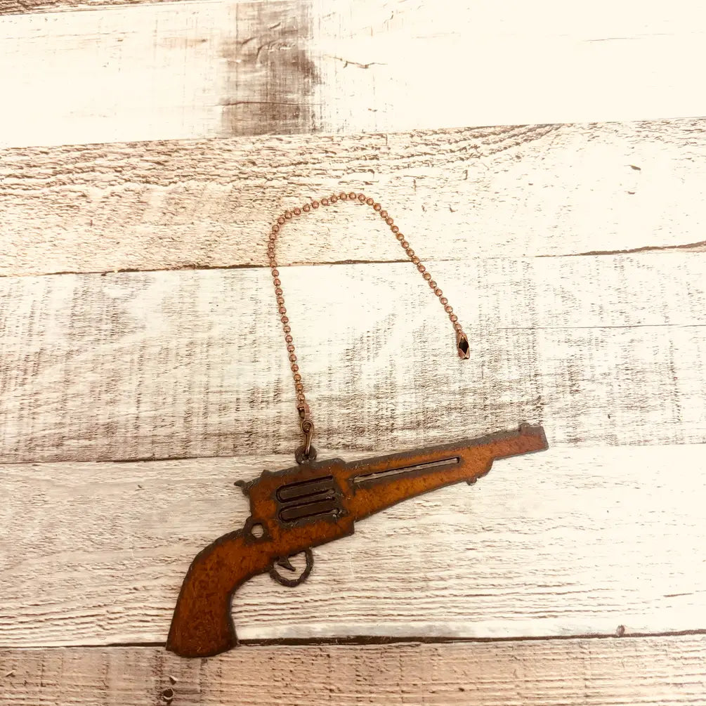 Gun Pistol Six Shooter Ceiling Fan Pull
