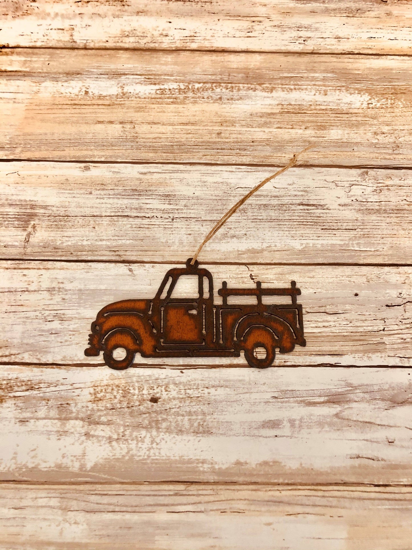 Vintage Truck  Rustic Metal Ornament