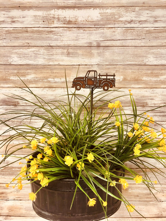 Truck Vintage Style Farm Garden Plant Stake