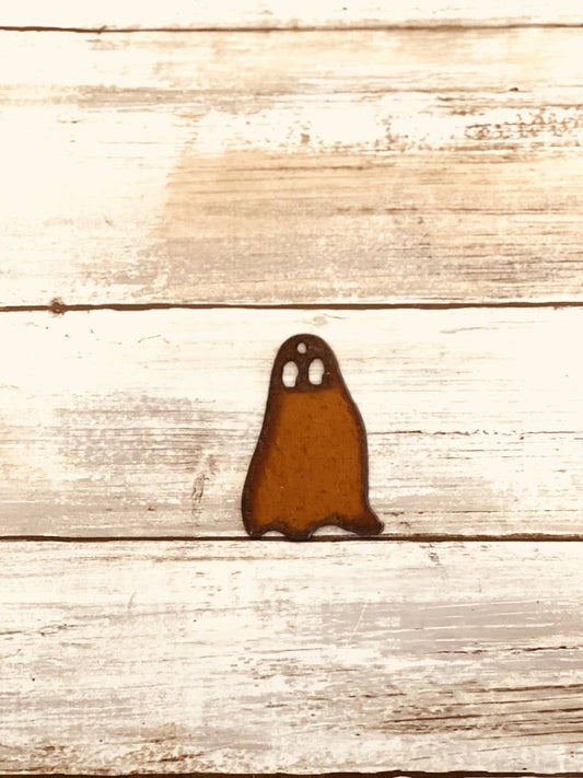 Ghost Charm Rustic Metal Halloween DIY Pendant