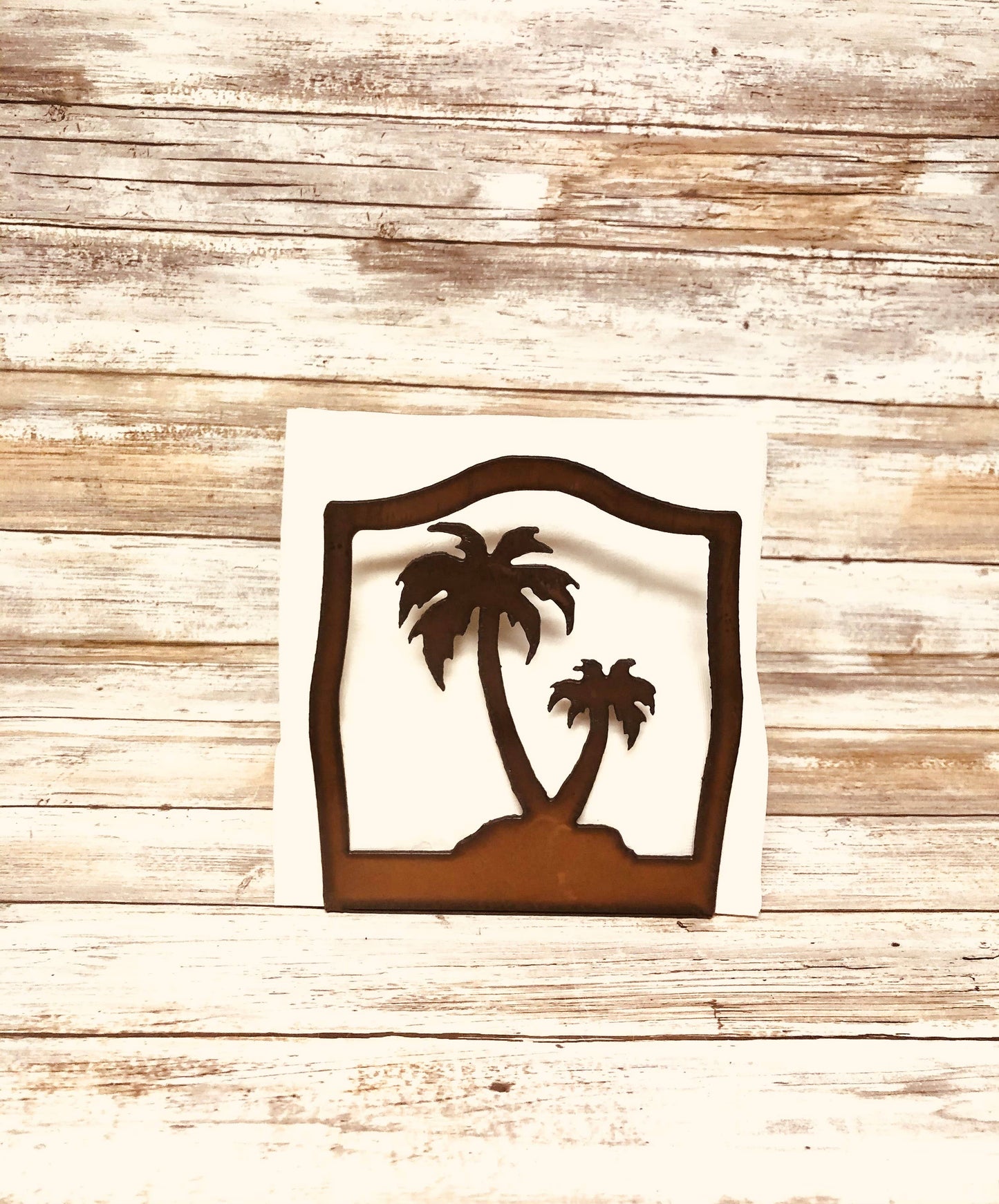 Double Palm Tree Nautical Napkin Holder