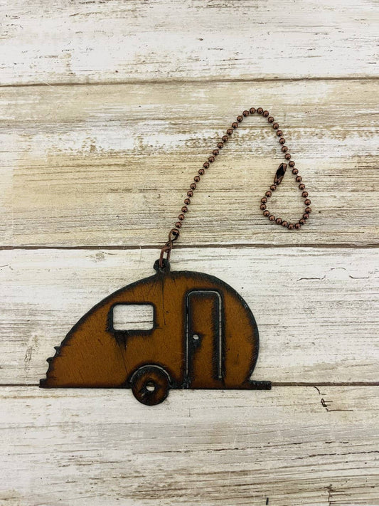 Tear Drop Camper Trailer KOA Fan Pull