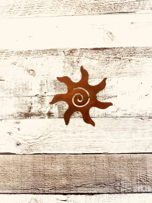 Spirit Sun Magnet Rustic Metal Desert Southwestern Gift