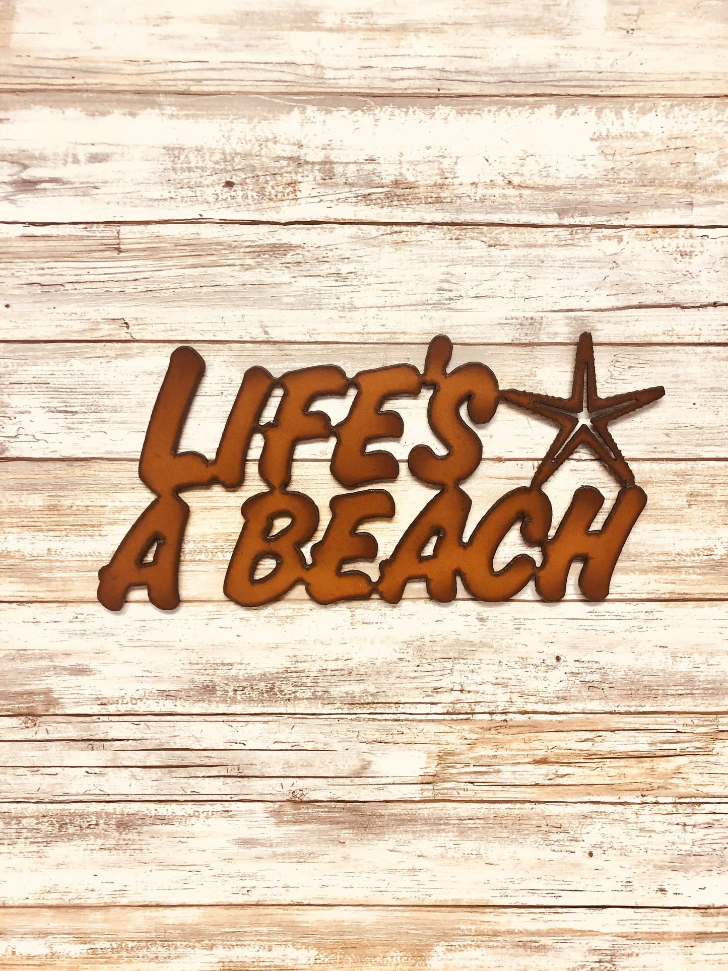 Life's A Beach Nautical Rustic Sign