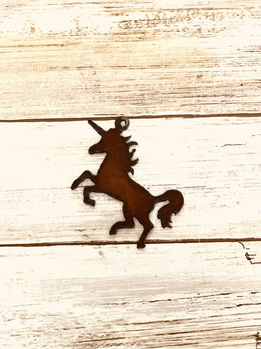 Unicorn Charm Mystical Rustic Pendant