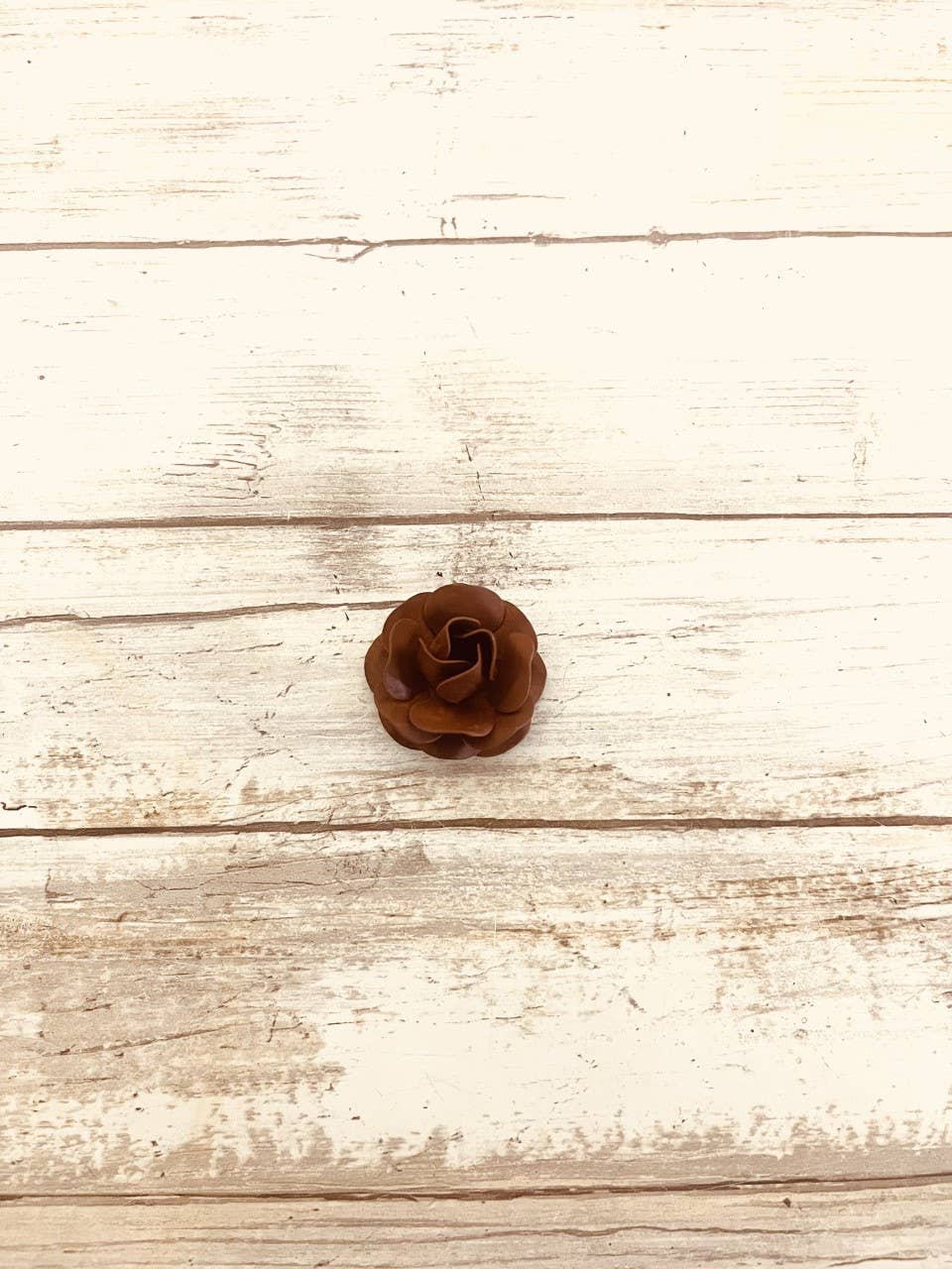 Rose 3D 1.5 Inch Rustic Metal Magnet Garden Gift