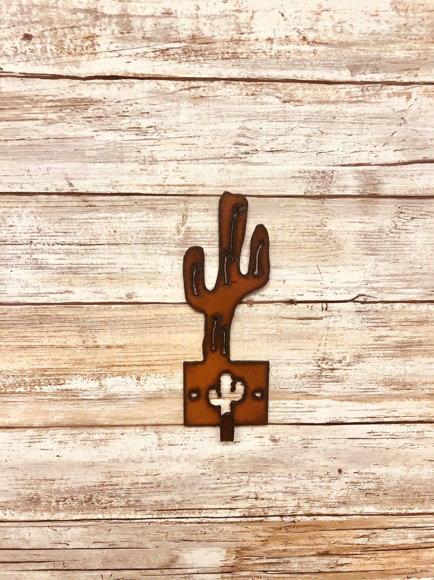 Saguaro Cactus Single Key Hook Desert Southwestern