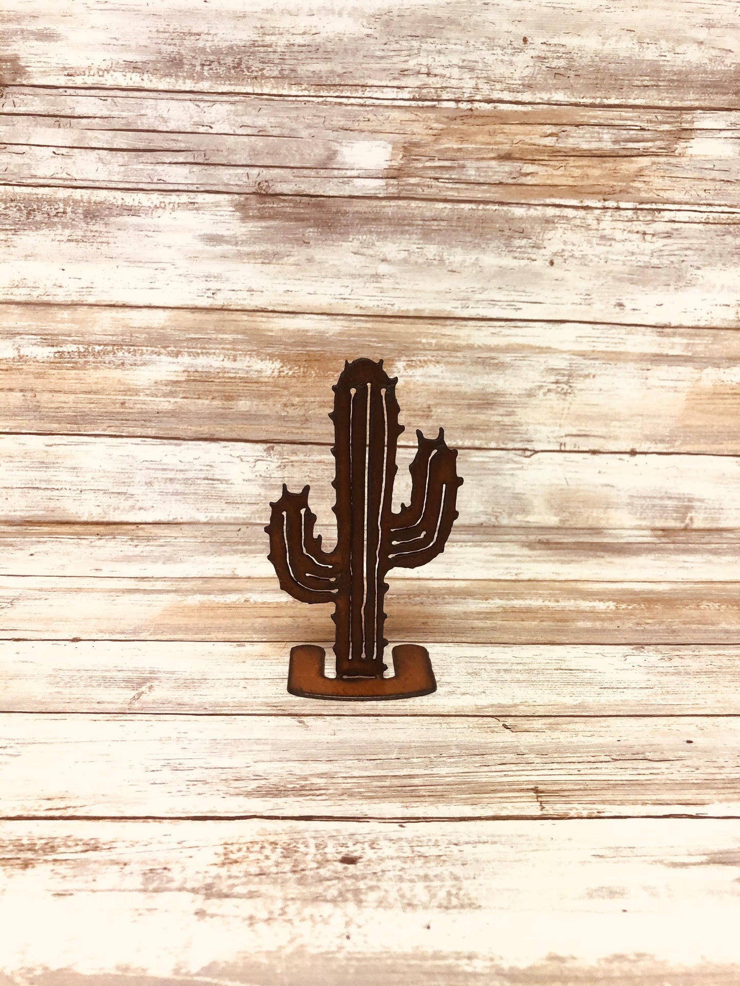 Saguaro Cactus Origami Standing southwest Figurine Rustic