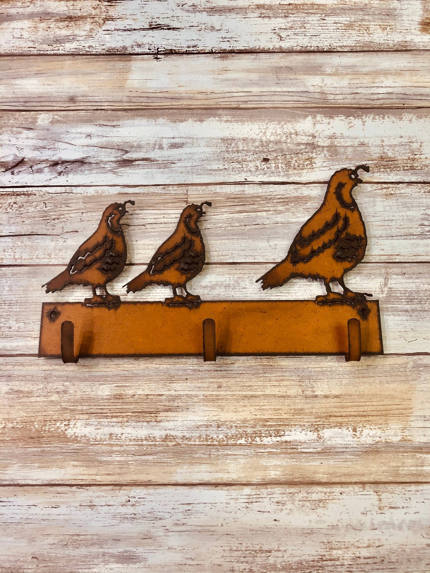 Quail Family Southwestern Triple Key Hook