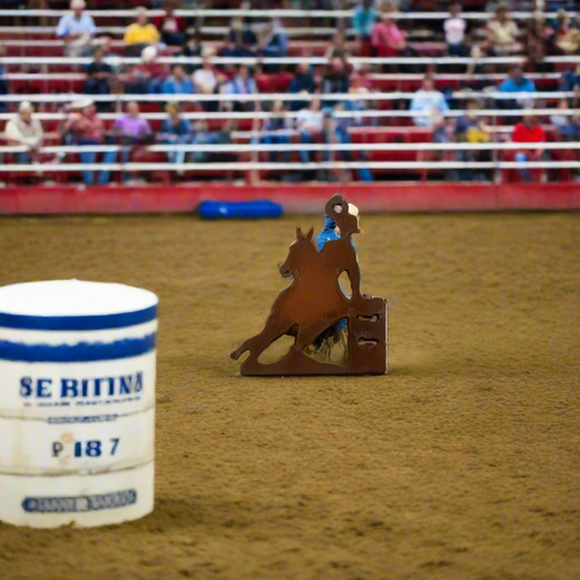 Barrel Racer Western Charm Pendant