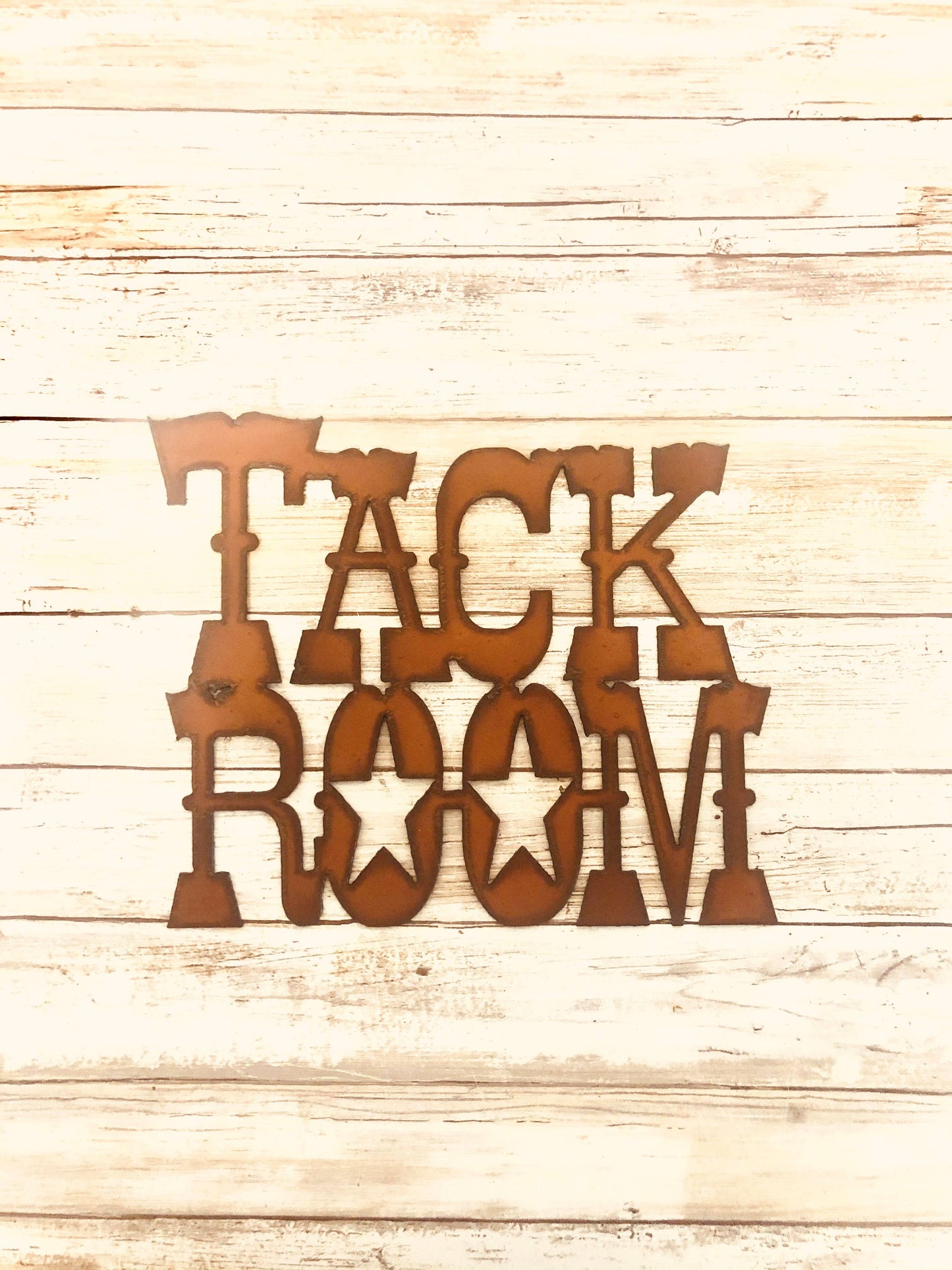 Tack Room Western Metal Sign