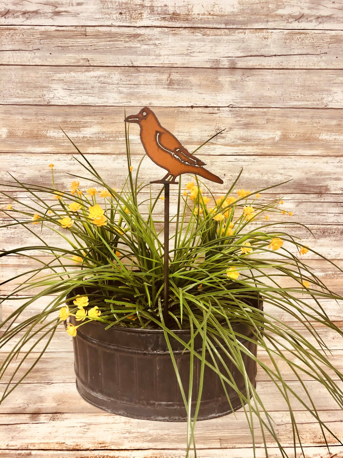 Crow Bird Garden Plant Stake