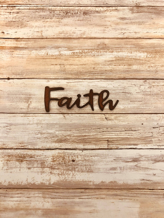 Faith Cursive Word Magnet