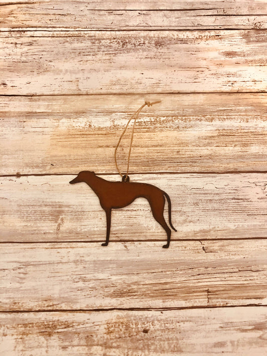 Grey Hound Ornament