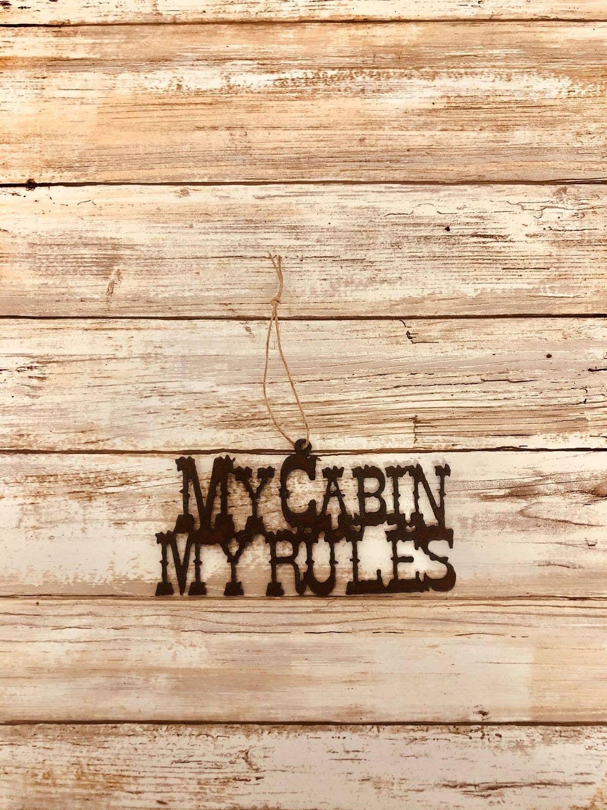 My Cabin, My Rules Ornament